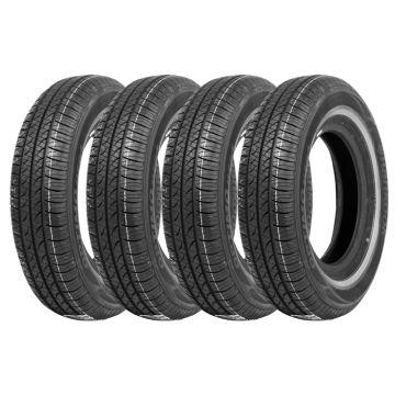 Set of 4 off 195/75 SR14 Hankook Flancs Blancs