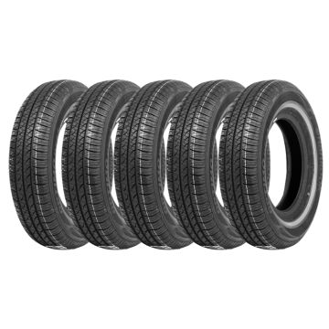 Set of 5 off 195/75SR14 Hankook Flancs Blancs