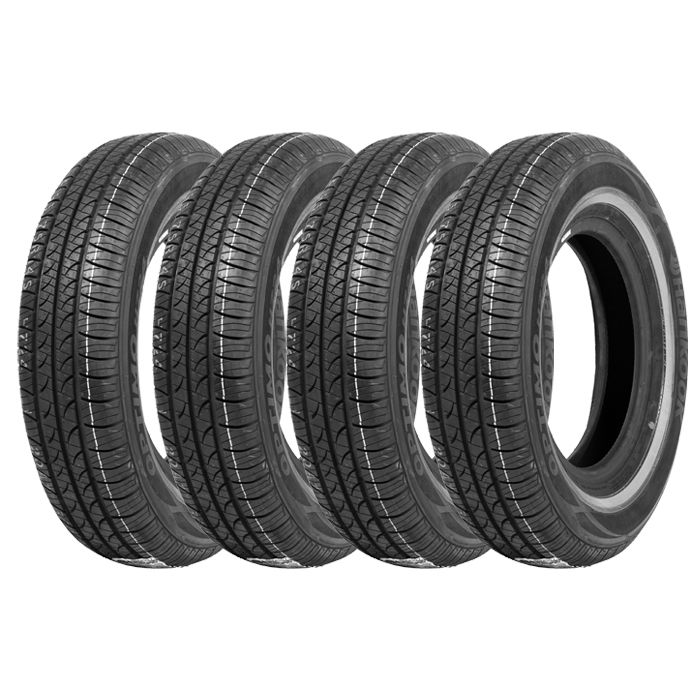 195/75 SR14 Hankook Flancs Blancs