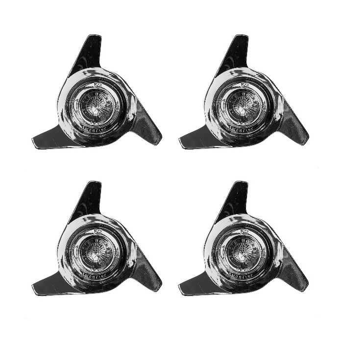 Borrani Set of 4 Spinners 52mm 3 Ear