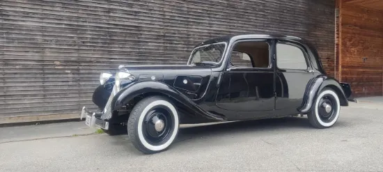 Click to enlarge Citroën Avant sur 165SR400 Michelin X à flancs blancs