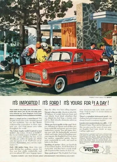 1959 Ford Prefect 4 Door Sedan Tyres