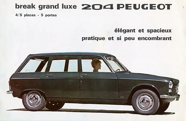 Annonce Peugeot 204 Break Grand Luxe