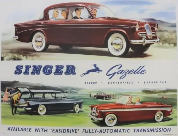 Click to enlarge Singer Gazelle Promotional Artwork